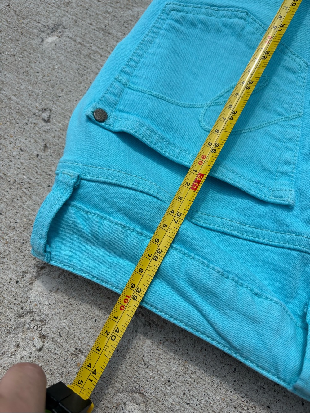 MIRACLE BODY TEAL STRAIGHT LEG PANTS - Picture 4 of 7